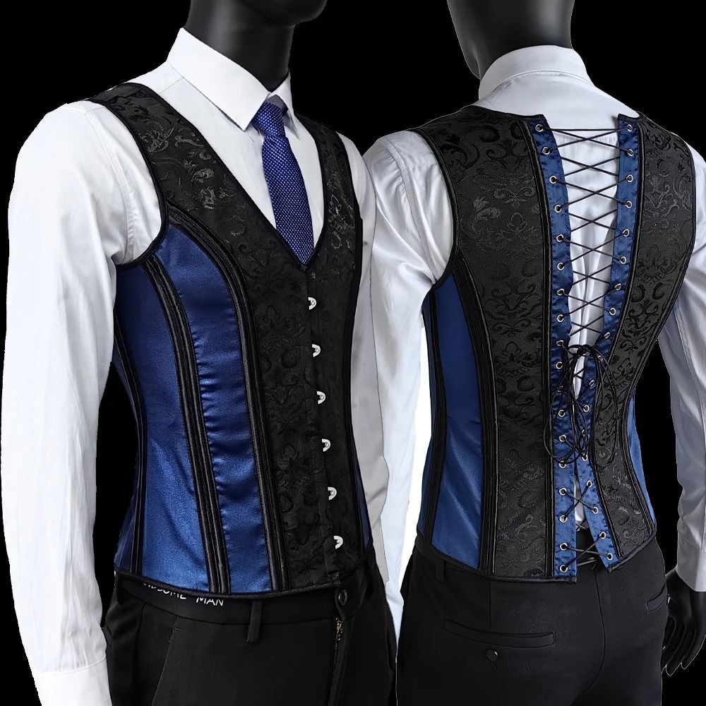 RegalFit Mens Waist Trainer Corset Slimming Vintage Waistcoat 19