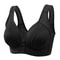 ComfortEase Front Button Nursing Bra Large Size Wirefree Support 8