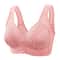 ComfortEase Front Button Nursing Bra Large Size Wirefree Support 10