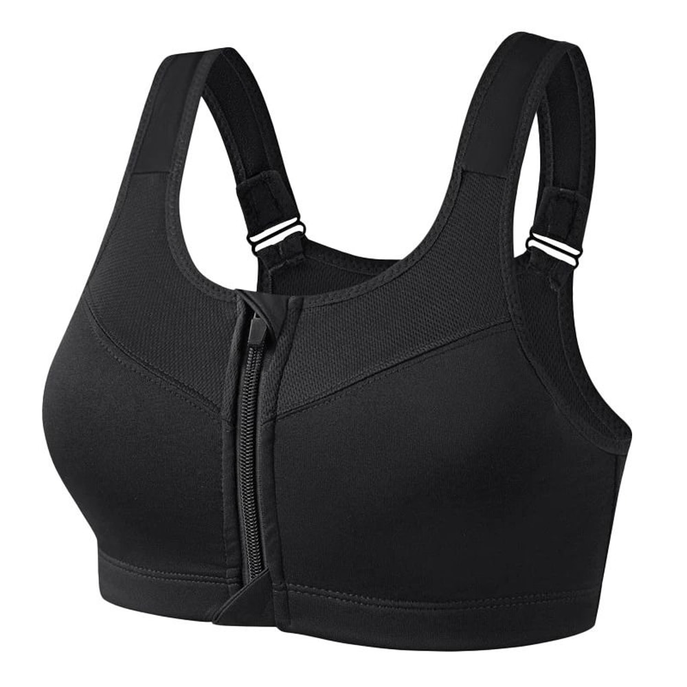 PowerZip Shockproof Front Zipper Sports Bra For Women 2