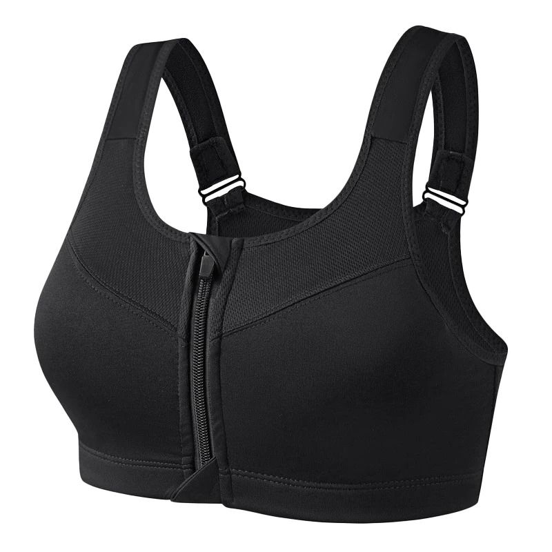 PowerZip Shockproof Front Zipper Sports Bra For Women 2