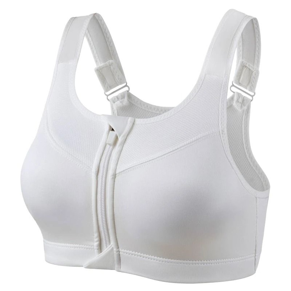 PowerZip Shockproof Front Zipper Sports Bra For Women 8