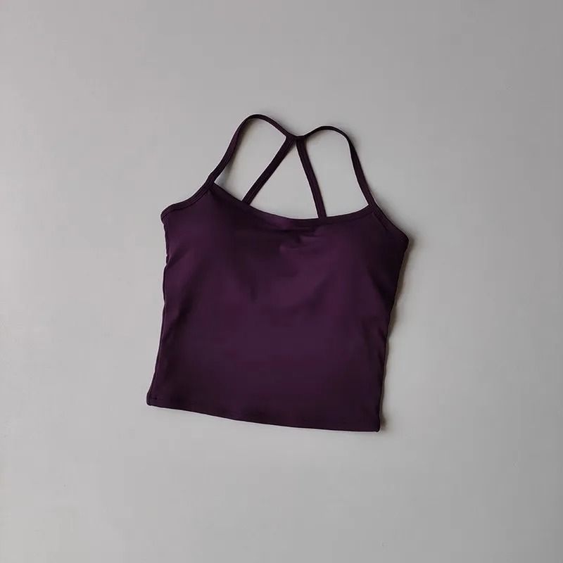 FlexGlow Nude Sports Bra Slim Fit Yoga Fitness Vest 6