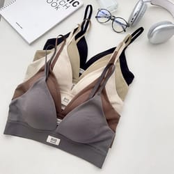 parislace triangle cup wire free bra for small chest