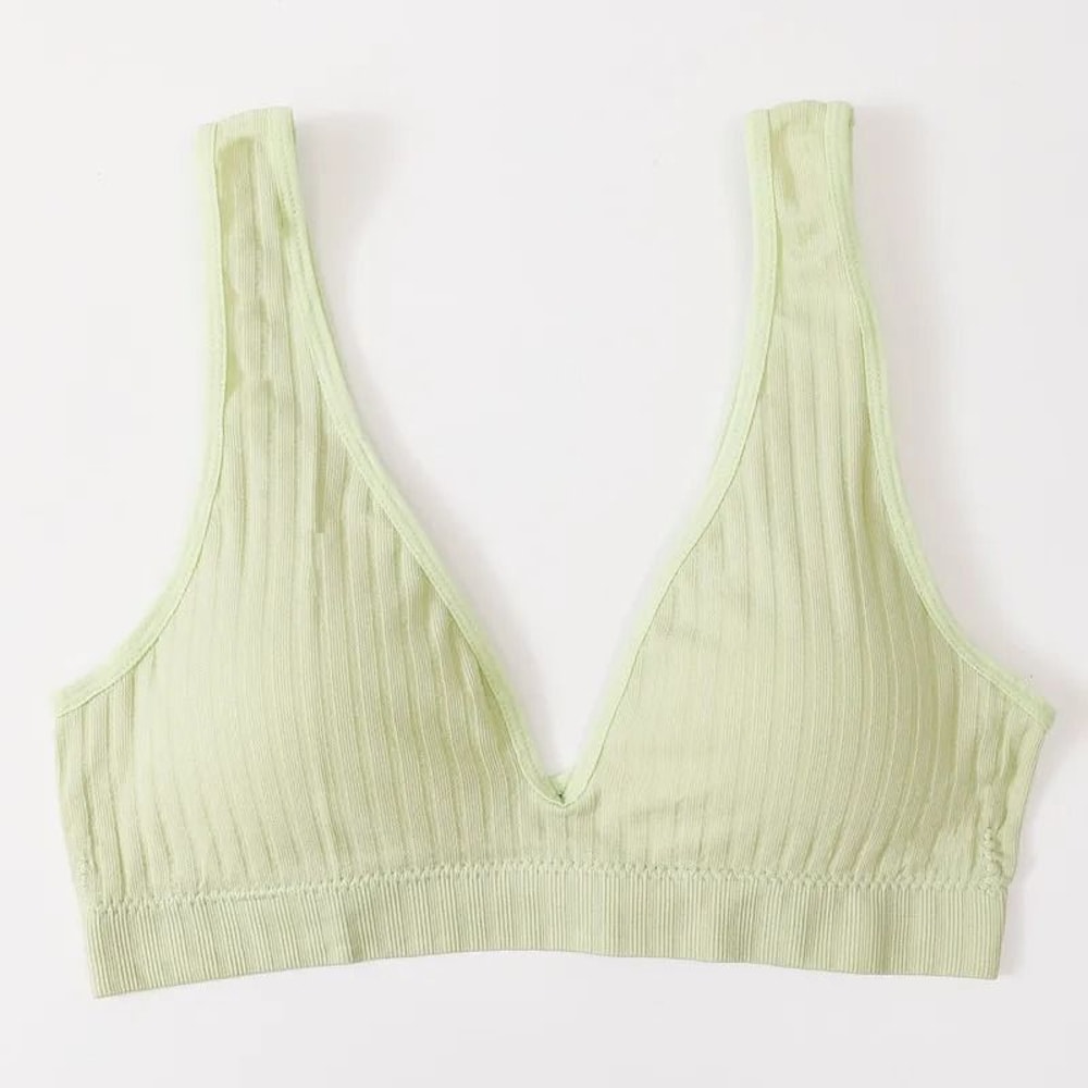 Veloura Seamless Deep V Bra Wire Free Backless Top 1