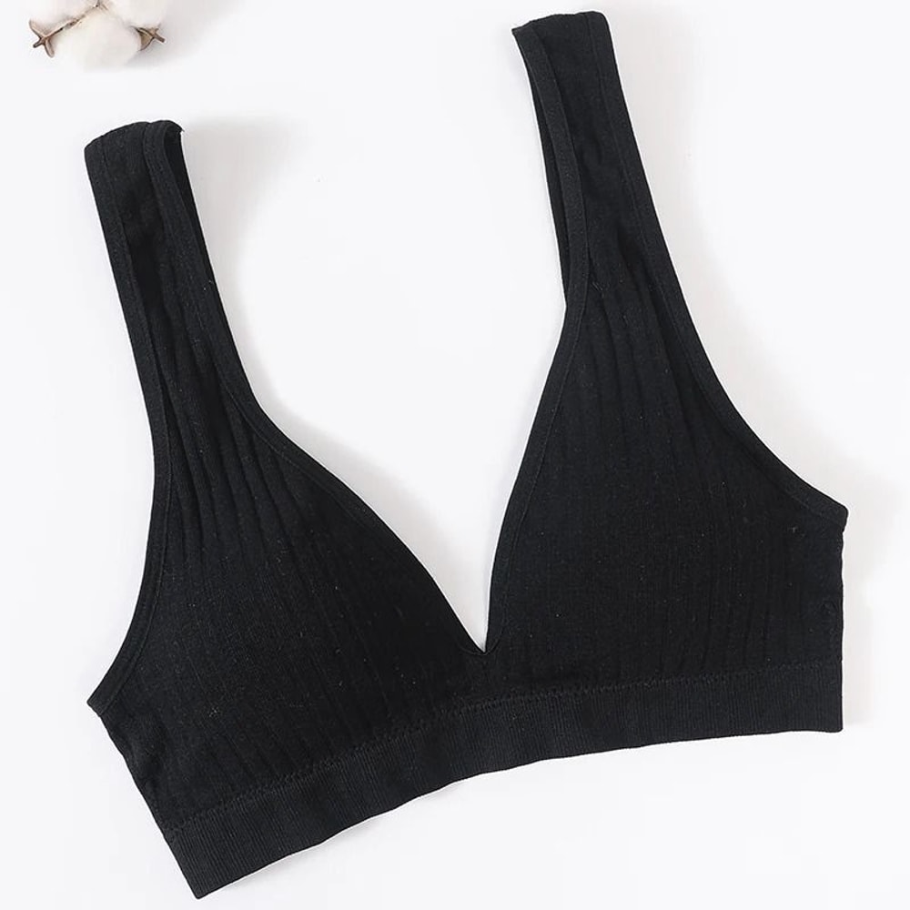 Veloura Seamless Deep V Bra Wire Free Backless Top 3