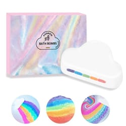 luxerainbow bath bombs gift set handmade spa fizzies