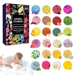 serenityscents shower steamers advent calendar 24 piece aromatherapy set