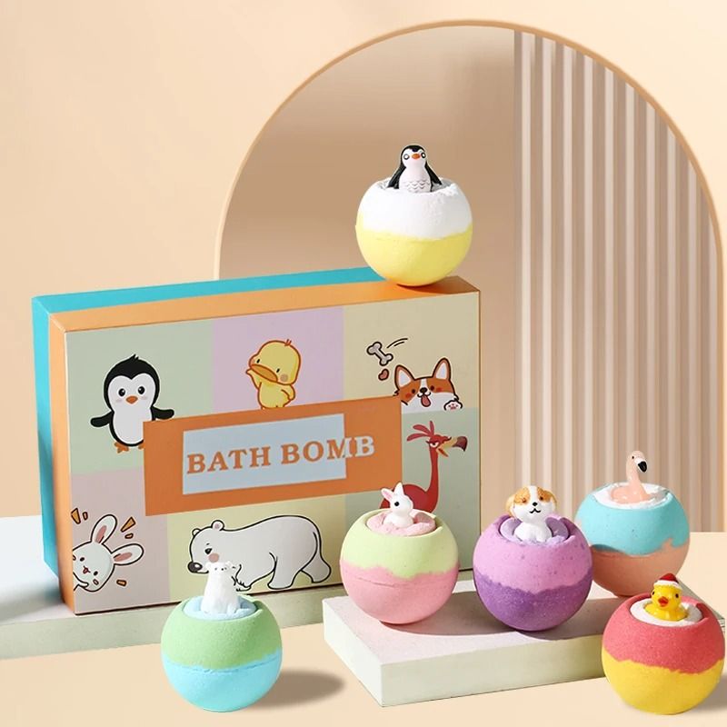 FunFizz Kids Bath Bombs With Surprise Toys 6 Pack Gift Set 5