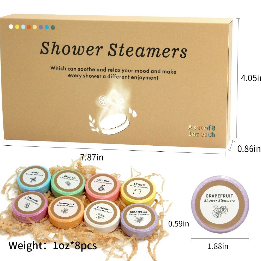Luxury Shower Steamers 8 Pack Essential Oil Shower Bombs Gift Set 2