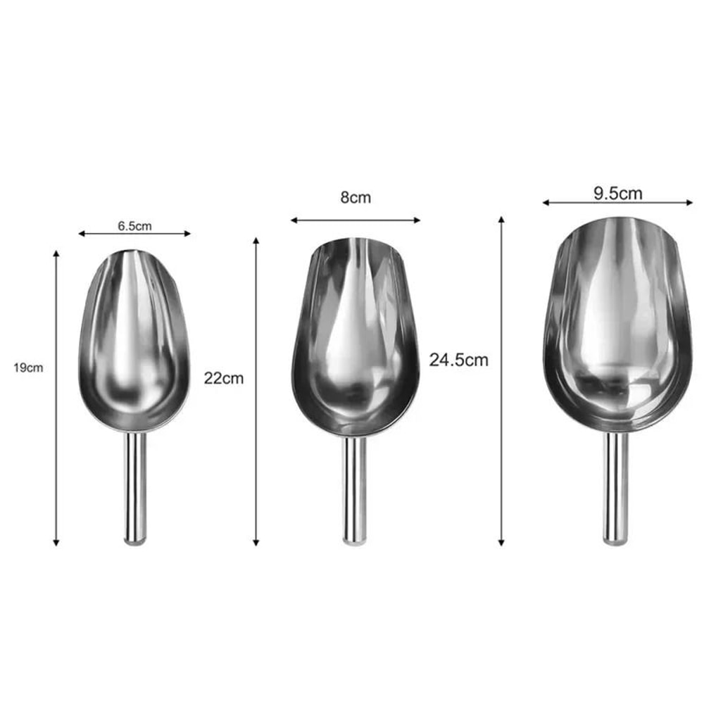 Multifunctional Stainless Steel Ice Scoop And Coffee Bean Measuring Spoon 4