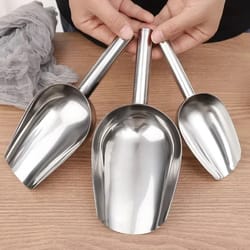 multifunctional stainless steel ice scoop and coffee bean measuring spoon