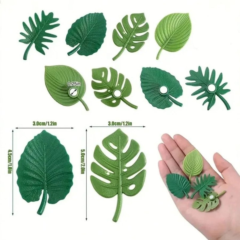 3D Plant Leaves Fridge Magnets Decorative Magnetic Patches For Home And Whiteboard 4