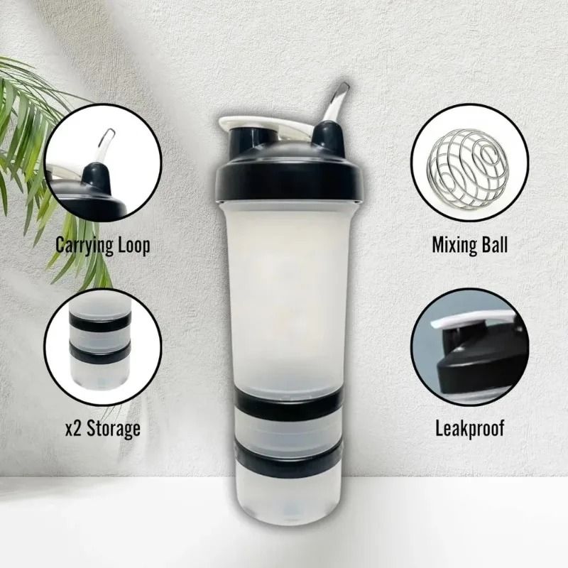Large Capacity Protein Shake Cup With Measurement Markings 9