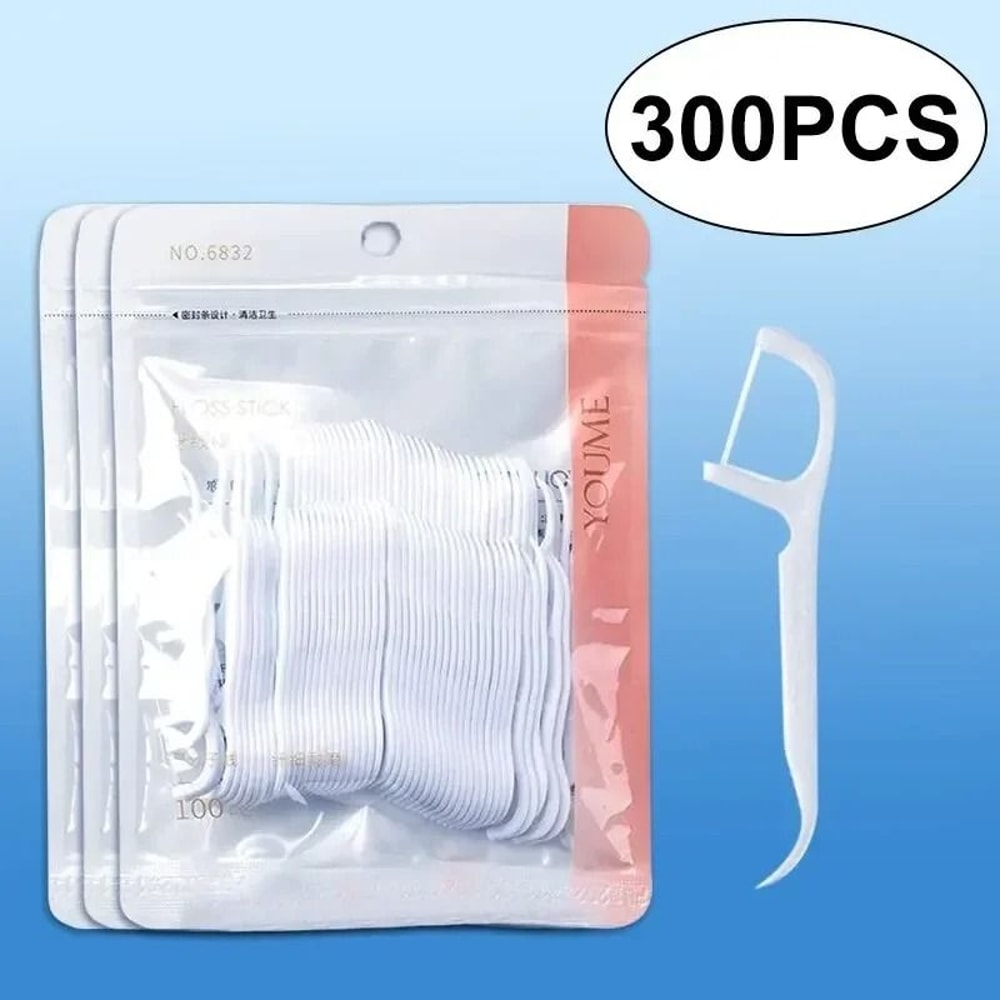Disposable Dental Floss Sticks Portable Interdental Cleaner 2