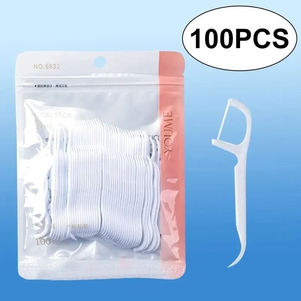 Disposable Dental Floss Sticks Portable Interdental Cleaner 1
