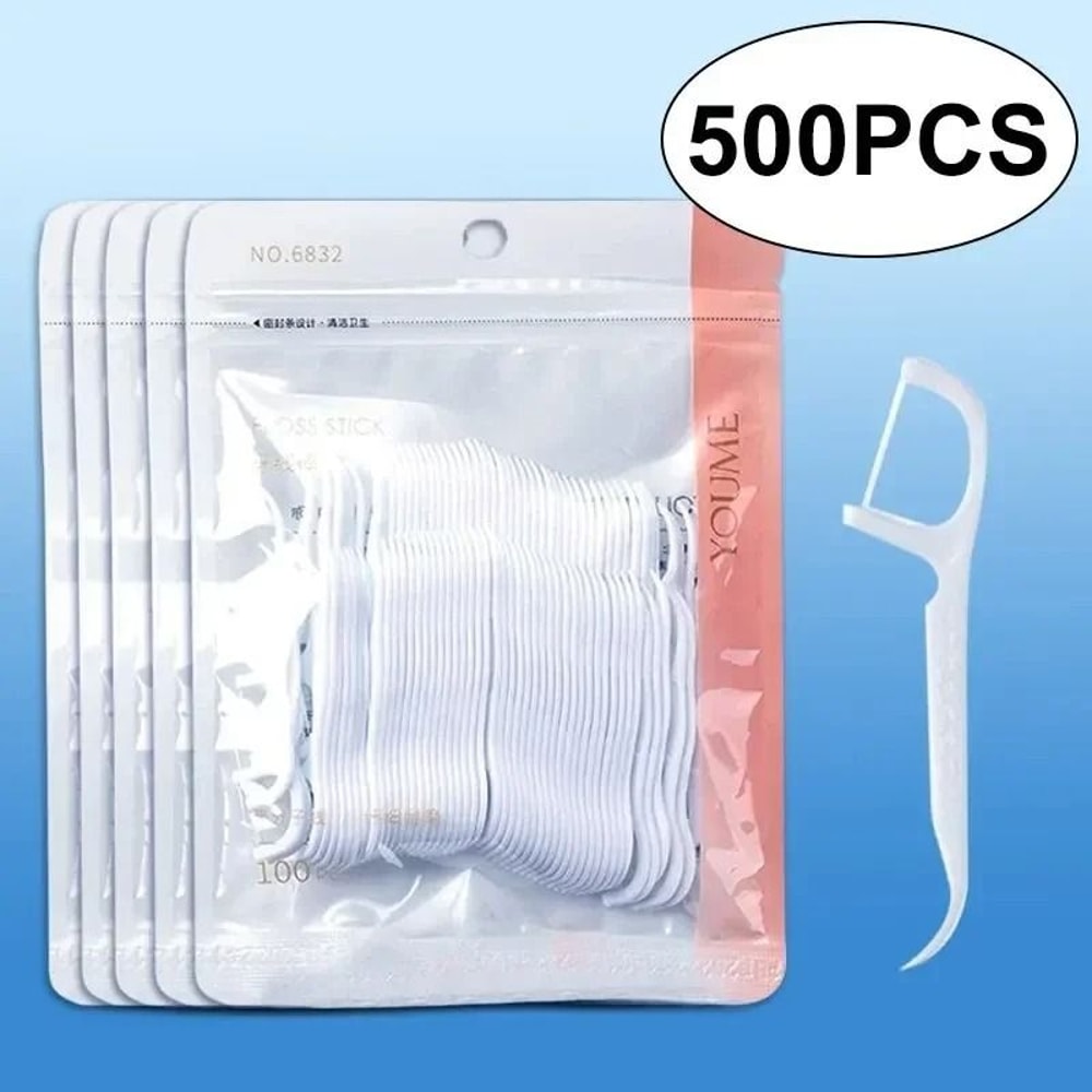 Disposable Dental Floss Sticks Portable Interdental Cleaner 3