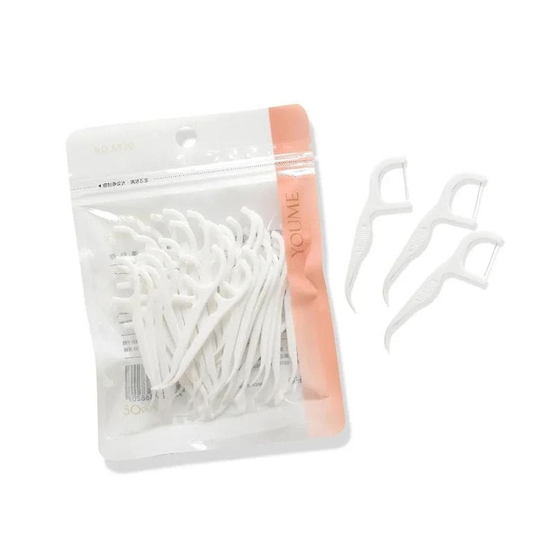 Disposable Dental Floss Sticks Portable Interdental Cleaner 0