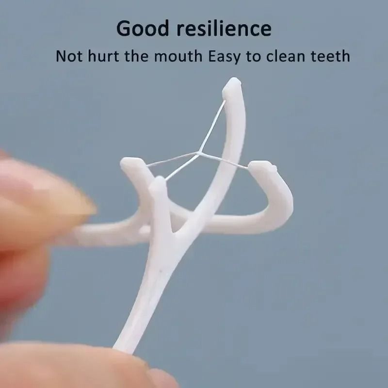Disposable Dental Floss Sticks Portable Interdental Cleaner 6