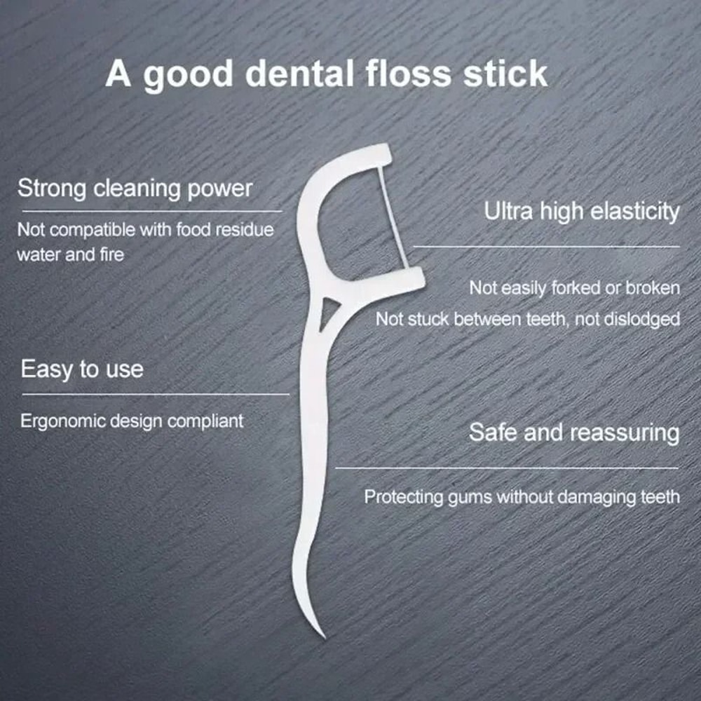 Disposable Dental Floss Sticks Portable Interdental Cleaner 7