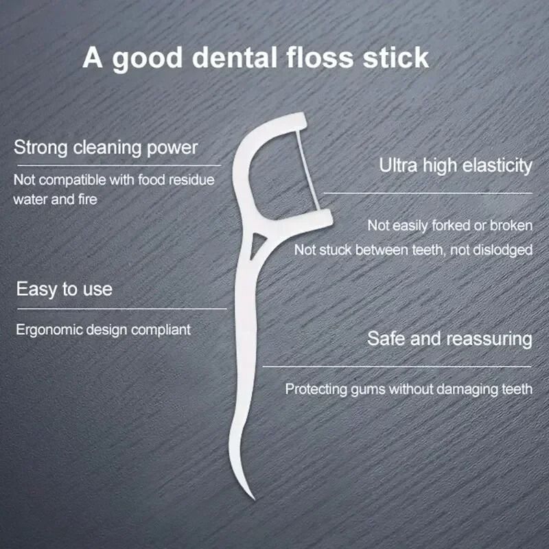 Disposable Dental Floss Sticks Portable Interdental Cleaner 7