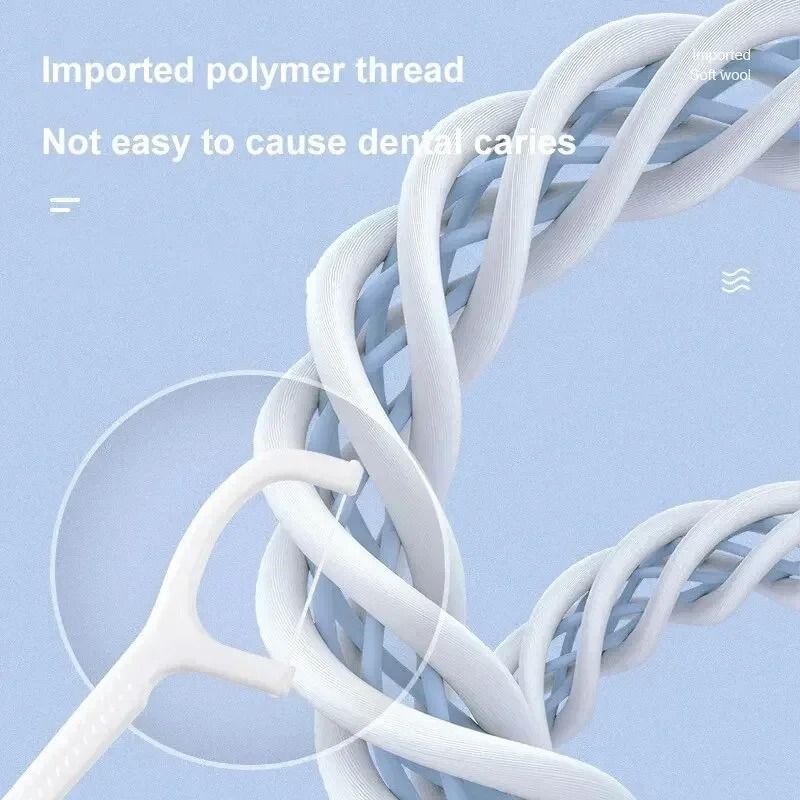 Disposable Dental Floss Sticks Portable Interdental Cleaner 8