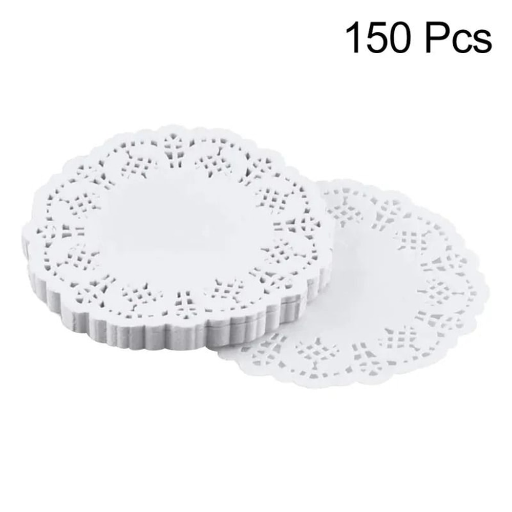 35 Inch Round Paper Doily Lace Mat For Cupcakes And Desserts 5