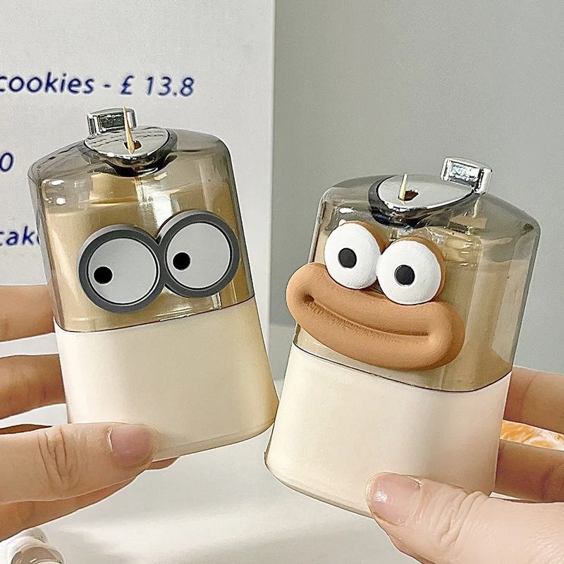 Automatic Pop Up Toothpick Holder Creative Push Type Storage Box 7