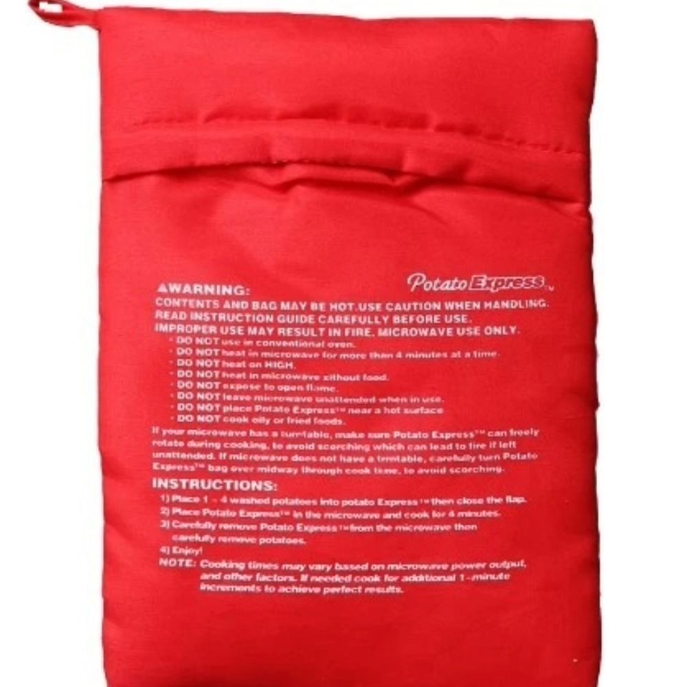 Reusable Microwave Potato Bag Express Baked Potato Cooker Pouch 1