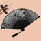 Multi Colored Bamboo Folding Hand Fan For Weddings And Parties 2