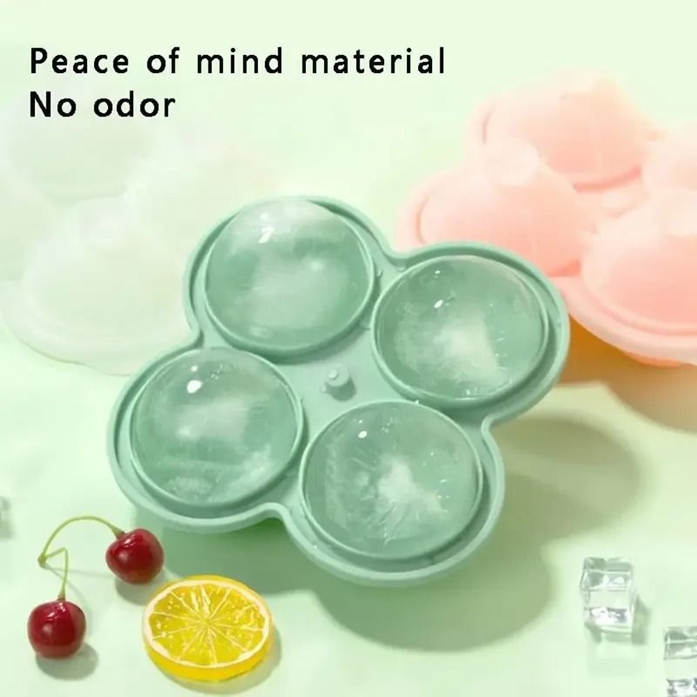 Large Silicone Ice Cube Tray Easy Release Whiskey And Cocktail Mold 7