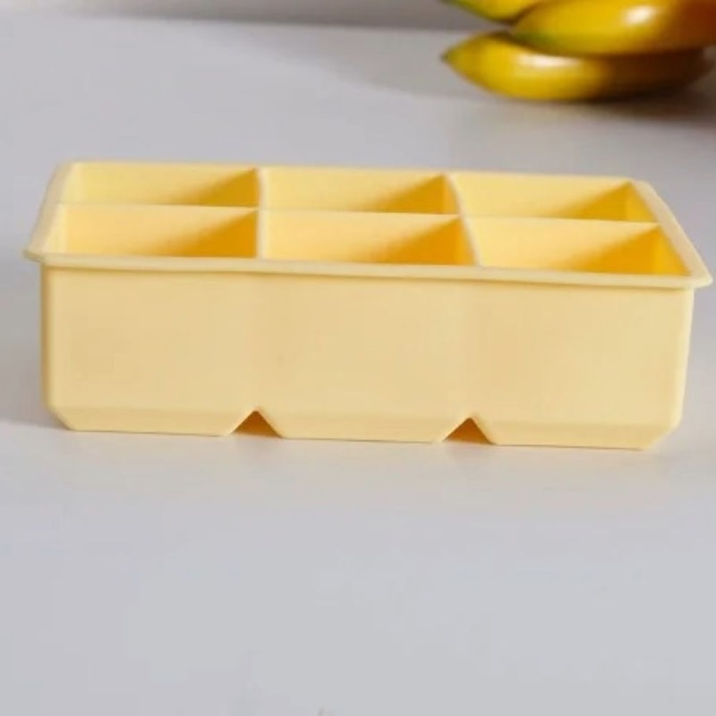 6 Cavity Silicone Ice Cube Tray With Lid Flexible Food Grade Mold 4