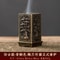 Square Vertical Incense Burner Alloy Aromatherapy Holder With Chinese Plum Design 2