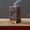 Square Vertical Incense Burner Alloy Aromatherapy Holder With Chinese Plum Design 3
