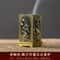 Square Vertical Incense Burner Alloy Aromatherapy Holder With Chinese Plum Design 1