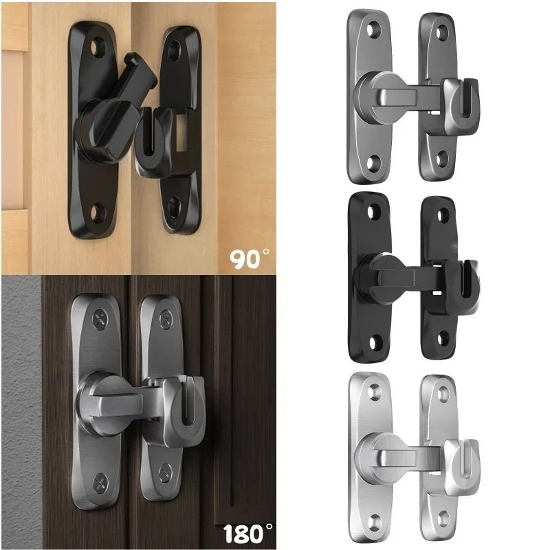 Heavy Duty Flip Up Door Latch 90 And 180 Degree Zinc Alloy Security Lock 4