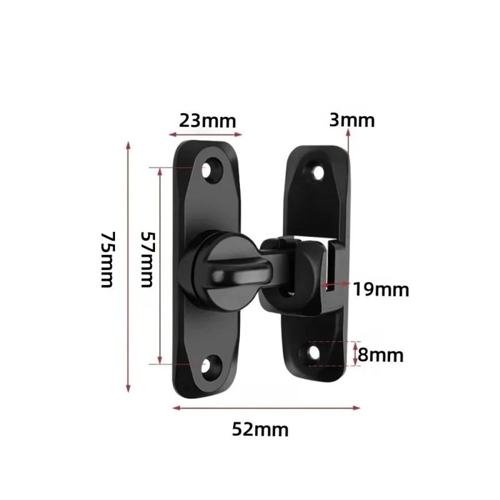 Heavy Duty Flip Up Door Latch 90 And 180 Degree Zinc Alloy Security Lock 5