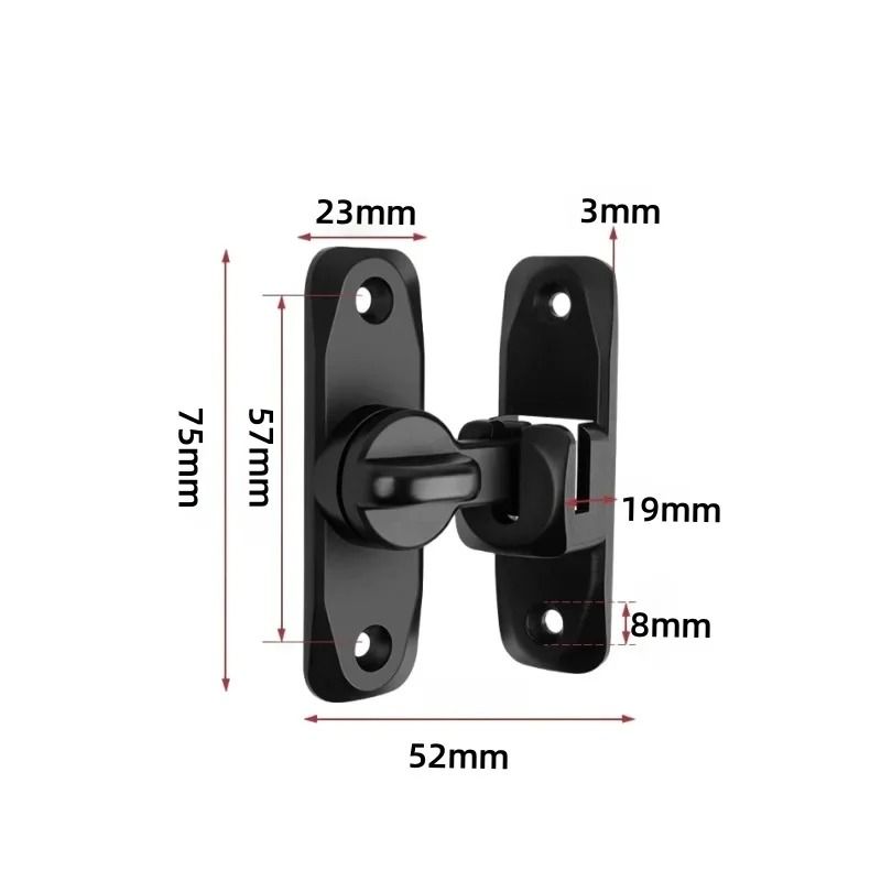 Heavy Duty Flip Up Door Latch 90 And 180 Degree Zinc Alloy Security Lock 5