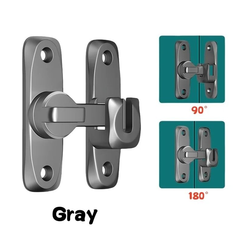 Heavy Duty Flip Up Door Latch 90 And 180 Degree Zinc Alloy Security Lock 2