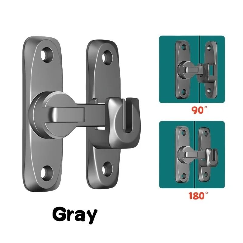 Heavy Duty Flip Up Door Latch 90 And 180 Degree Zinc Alloy Security Lock 2
