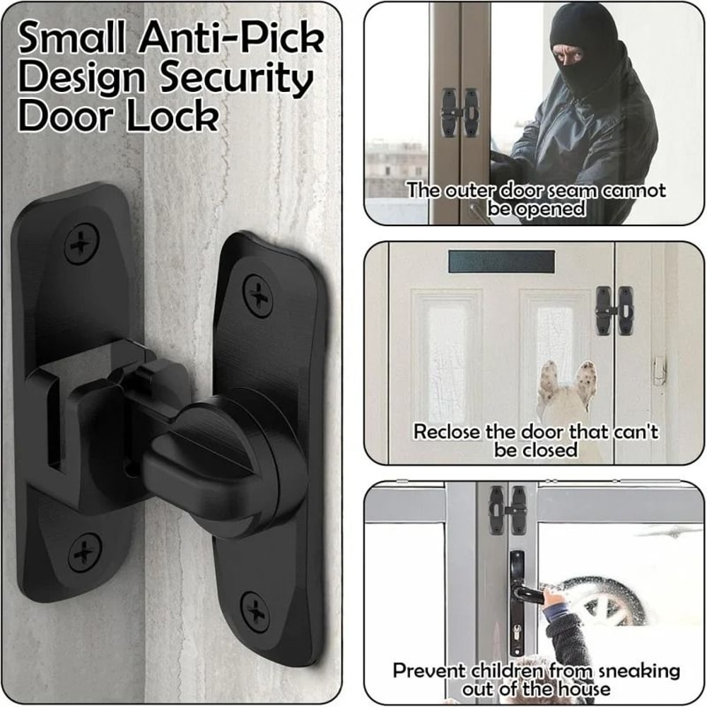 Heavy Duty Flip Up Door Latch 90 And 180 Degree Zinc Alloy Security Lock 8