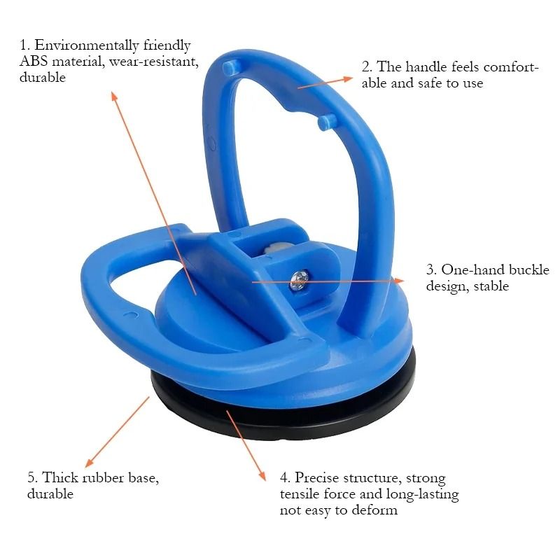 2 Piece Heavy Duty Car Dent Puller Suction Cup Repair Tool 7
