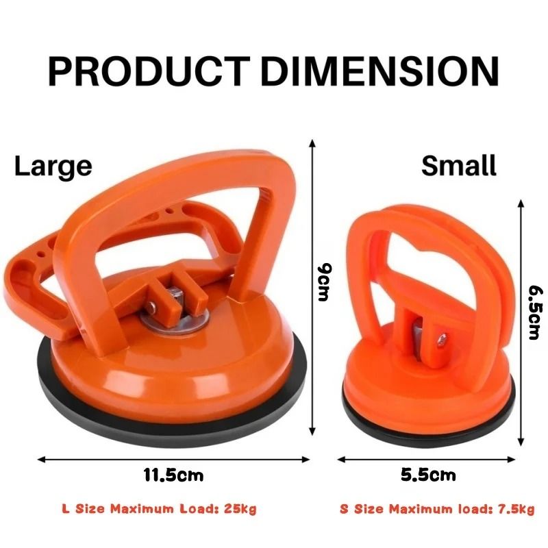 2 Piece Heavy Duty Car Dent Puller Suction Cup Repair Tool 8