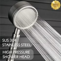 sus 304 stainless steel high pressure handheld shower head