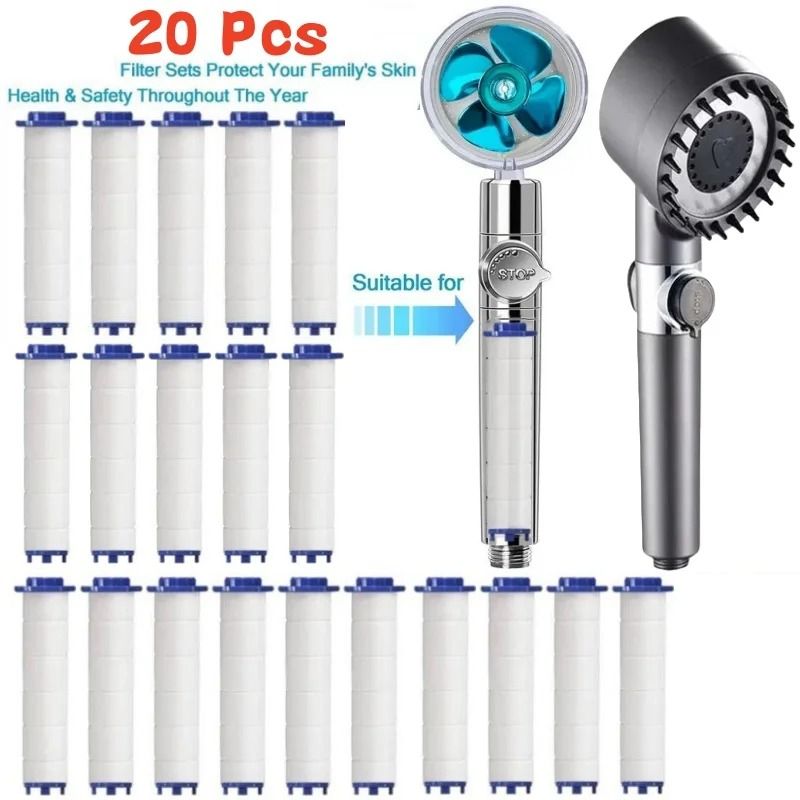 20 Piece Replacement Shower Filter Cartridges For Handheld Shower Head 0