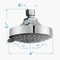 5 Mode High Pressure Fixed Shower Head 4 Inch Rain Sprayer 4