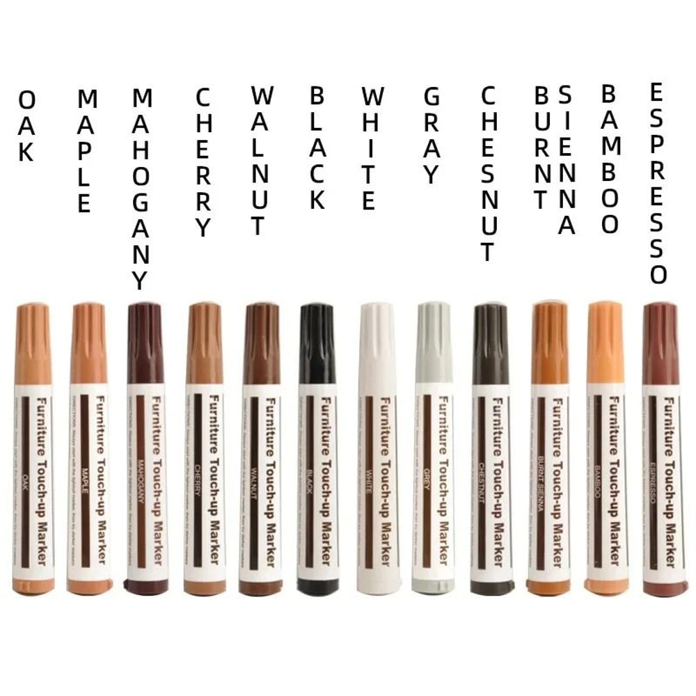 Wood Furniture Repair Kit With Scratch Remover Pens And Wax Sticks 5