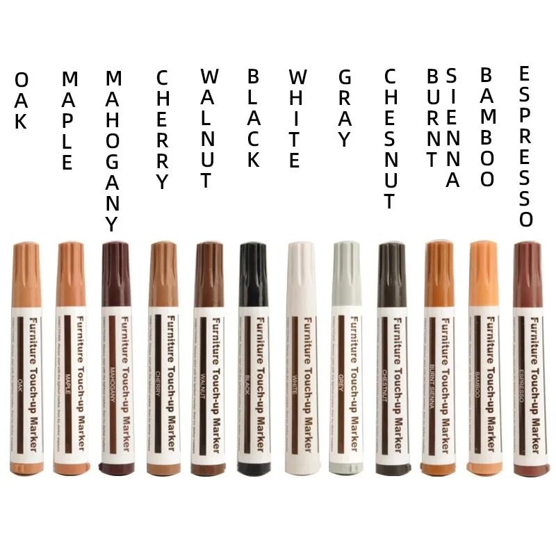 Wood Furniture Repair Kit With Scratch Remover Pens And Wax Sticks 5