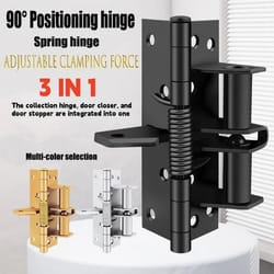 3 in 1 automatic self closing door hinge with 90 degree positioning stop