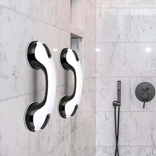 SecureHold Suction Shower Grab Bars 2 Pack Bathroom Safety Handles